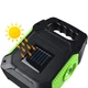 Фонарь кемпинг переносной 978D-LED+12COB, power bank, Li-Ion аккумулятор, солнечная батарея, ЗУ microUSB, Box - изображение 6
