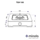 Настільна газова плита Minola TGH 100 WH - изображение 6