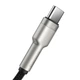 Кабель Baseus Cafule Series Metal Data Cable USB to Type-C 66W 0.25m Black (CAKF000001) - изображение 4