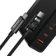 Сетевое зарядное устройство Baseus GaN5 Pro 3 порта, USB + Type-C 140W + кабель Type-C/Type-C 1М (CCGP100201) - изображение 4