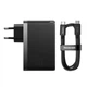 Сетевое зарядное устройство Baseus GaN5 Pro 3 порта, USB + Type-C 140W + кабель Type-C/Type-C 1М (CCGP100201) - изображение 7