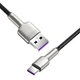 Кабель Baseus Cafule Series Metal Data Cable USB to Type-C 66W 1m Black - изображение 2