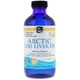 Масло печінки арктичної тріски, зі смаком лимона, Nordic Naturals, 8 рідких унцій (237 мл) (NOR-58785) - зображення 1