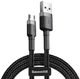 Кабель зарядный Baseus Cafule Cable USB - Micro USB 2.4A 1 м Gray/Black (YM0578) - зображення 2