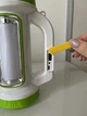 2 в 1 Акумуляторний ліхтар D5158 - кемпінговий світильник c Power Bank на сонячній батареї Біло/Зелений - зображення 8