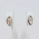 Серьги Xuping Jewelry белые фианиты "Бесконечность" позолота (074641) - изображение 1