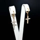 Серьги Xuping Jewelry "Крестики мерцающие" позолота (104027) - изображение 5