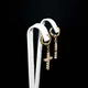 Серьги Xuping Jewelry "Крестики мерцающие" позолота (104027) - изображение 7