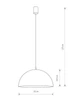 Люстра Nowodvorski 4838 Hemisphere E27 1x60W IP20 Bl - зображення 2