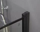 Скляна шторка для ванни AVKO Glass RDY24 70х140см Black - зображення 5