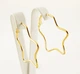 Сережки YiJing Jewelry "Stars" позолота (082325) - зображення 1