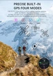 Водонепроницаемые смарт часы North Edge Cross Fit 3 с GPS, компасом и барометром Черные - изображение 12