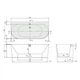 Villeroy & Boch OBERON 2.0 ванна 180*80см квариловая, пристенная, с панелью, со сливом-переливом (UBQ180OBR9CD00V-01) - изображение 2