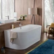 Villeroy & Boch OBERON 2.0 ванна 180*80см квариловая, пристенная, с панелью, со сливом-переливом (UBQ180OBR9CD00V-01) - изображение 3