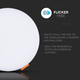 Панель потолочная врезная LED V-TAC, 18W, SKU-733, Samsung CHIP, 230V, 3000К, круглая, диаметр 170mm (3800157643023) - изображение 4