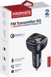 FM-трансмиттер Promate SmarTune-4 USB QC3.0/USB OTG/microSD Black (smartune-4.black) - изображение 7