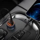 Автомобильное зарядное устройство Hoco Z46A (20W, Type-C+USB, адаптер в прикуриватель, с индикатором, с быстрой зарядкой) - Синий - изображение 3