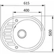 Кухонная мойка гранитная Adamant OVUM terracotta-11 - изображение 3