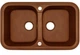 Кухонная мойка гранитная Adamant TWINS terracotta-11 - изображение 1