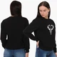 Свитшот женский Олень (Deer) (8771-2072) Черный XXL - изображение 2