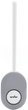 Ершик для унитаза MBM HOME BP-34 WHITE/GRAY с силиконовой щеткой клейкий настенный бело-серый - изображение 6