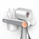 Полиця з тримачем для фену MVM BP-33 WHITE/GRAY клейка - изображение 3