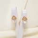Серьги с натуральным кварцем 706 KH01 AC - изображение 1