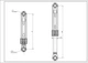 Амортизатор бака для стиральной машины LG 4901ER2003A AKS 100N L=170-260mm D отверстий=11mm - изображение 4