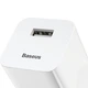 Мережевий зарядний пристрій Baseus 24W 1USB Швидка зарядка Quick Charger QC3.0 3A White - зображення 2