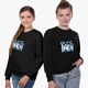 Свитшот для девочек БТС (BTS) (9509-3265-6) 134-140 см Черный - изображение 5