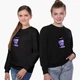 Свитшот для девочек Амонг Ас Фиолетовый (Among Us Violet) (9509-2423) 122-128 см Черный - изображение 5