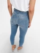 Эластичные зауженные джинсы Only 15246221 S (98838S) Синий - изображение 4