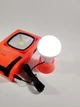 Ліхтарик з функцією Power Bank + сонячна панель Solar Lamp A201 помаранчевий - зображення 4
