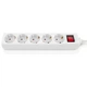 Мережевий фільтр живлення REAL-EL RS-Protect M 5m, white (EL122300029) - зображення 1
