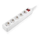 Мережевий фільтр живлення REAL-EL RS-Protect M 5m, white (EL122300029) - зображення 4