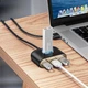 Мультипортовый адаптер переходник хаб Baseus Square round 4 in 1 USB HUB Adapter (USB3.0 TO USB3.0*1+USB2.0*3) - изображение 3