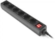 Мережевий фільтр-подовжувач Real-El RS-6 Protect M 1.8 м Black (EL122300032) - зображення 4