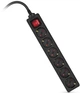 Мережевий фільтр-подовжувач Real-El RS-6 Protect M 1.8 м Black (EL122300032) - зображення 10