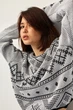 Джемпер oversize в українському стилі Заріна сірий One Size - зображення 15