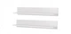 Комплект полок навесных (2 шт.) в гостиную ТМ КАМА МЕБЛІ Soho S5 из ламинированной ДСП Белый Польша без подсветки - изображение 2