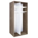 Шкаф-купе двухдверный двухсекционный Modern 120х60х240 см Дуб винтаж (ДСП + Зеркало) - изображение 2