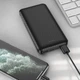 УМБ BOROFONE BJ3 Minimalist Power bank 10000mAh Black 2USB+Type-C+microUSB - зображення 2