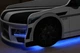 Кровать машина Premium P001 с матрасом, мягким спойлером и подушкой 80х180 белый Viorina-Deko с подсветкой без подъемника - изображение 4