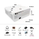 Мультимедийный Android LED проектор Full HD для дома с динамиками TouYinger HQ7 (android version) White-Grey 321х130х255 мм - изображение 7