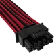 Кабель-перехідник Corsair Premium Individually Sleeved 12+4pin PCIe Gen 5 12VHPWR 600W cable, Type 4, RED/BLACK (CP-8920334) - зображення 3