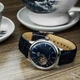Мужские часы с темно-синим кожаным ремнем Orient RA-AG0005L10B Серебро\Синий - изображение 3