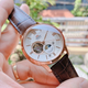 Чоловічий наручний годинник Orient RA-AS0003S10B Рожеве золото\Коричневе з сапфіровим склом - зображення 6