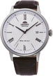 Мужские часы с прочным ремешком Orient RA-AC0J06S10B Серебро\Коричневый - изображение 2