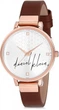Женские часы DANIEL KLEIN DK12181-5 Серебристые с коричневым кожаным ремешком - изображение 1