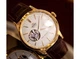 Чоловічий годинник з гвинтовою прозорою кришкою Orient RA-AG0003S10B Золото\Бордовий - зображення 1